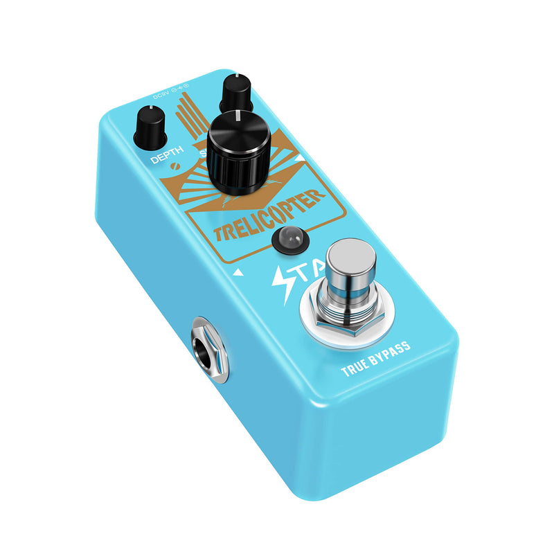 Stax Guitar Tremolo Pedal Trelicopter Effect Pedal For Electric Guitar Mini Size True Bypass