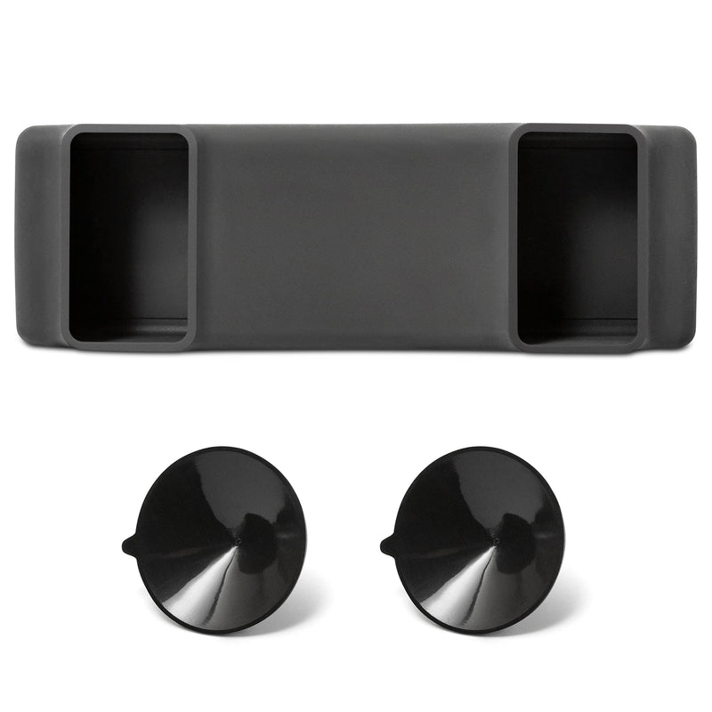 Silicone Skin for SunPass Pro and SunPass Portable (Florida), UNI Pass by E-Pass, and Rectangular EZ Pass with Suction Cups. Wraps Your Transponder for a Discreet Look. Includes Black Suction Cups