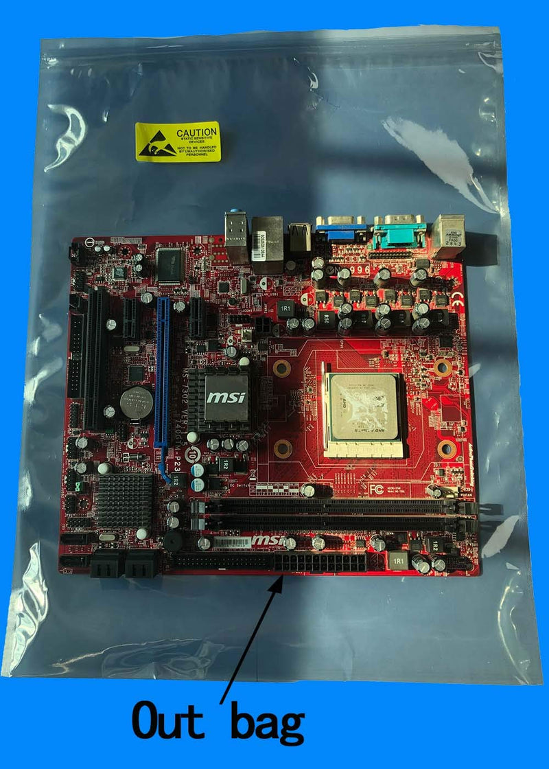 Daarcin Anti Static Bags,ESD Bags,10pcs 11.8x15.7in(30x40cm) Resealable Large Size for Motherboard HDD with10pcs Labels and Electronic Device,Antistatic Bags for Graphics Card 10pcs 11.8x15.7in/30x40cm