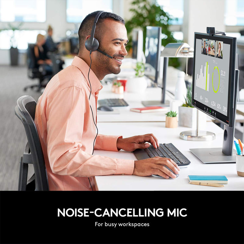 [AUSTRALIA] - Logitech USB Headset H340, Stereo, USB Headset for Windows and Mac - Black (Pack of 1) Standard Packaging 