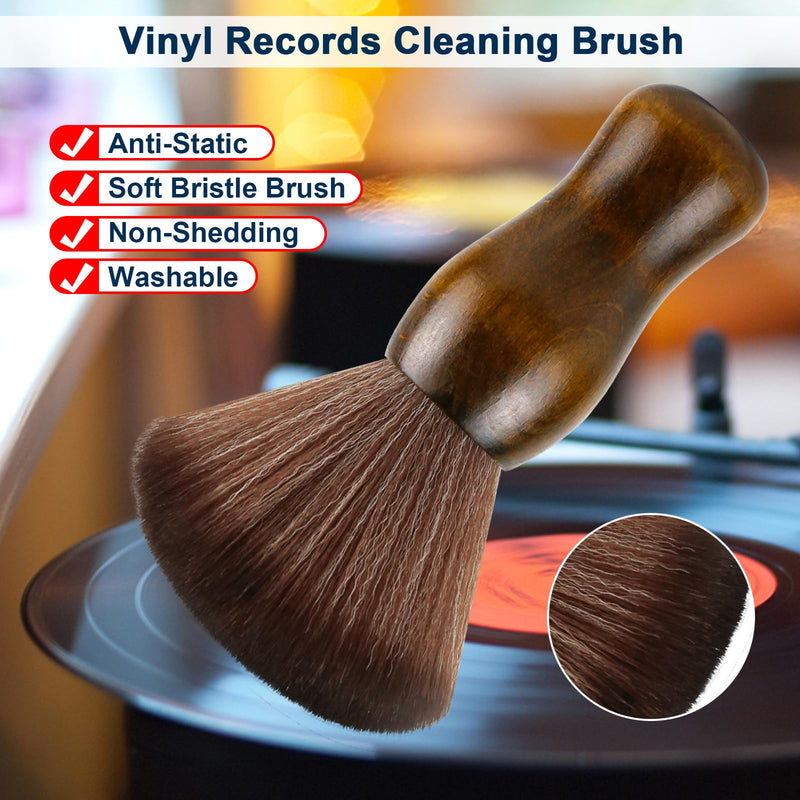 [AUSTRALIA] - XQ XIAO QIAO Cleaning Brush Turntable Vinyl Records Cleaner, Anti-Static Dust Cleaning Record Brush for Vinyl Albums LP CD Cartridge/Keyboard/Camera Lens/Computer/Character Models/Guitar 