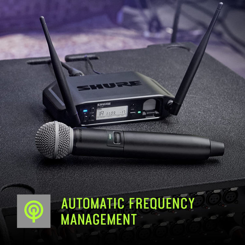 Shure GLX-D+ Dual Band Dual Band Omnidirectional 45-degree Antenna (2.4 and 5.8GHz), for use with GLXD+ Dual Band Digital Wireless Systems - Compatible with GLXD4R+ and GLXD+FM (UA8-2.4-5.8)