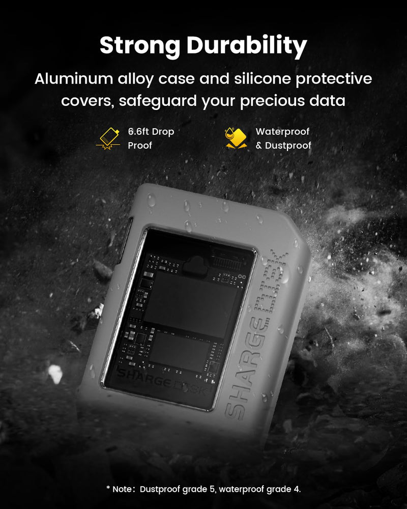 [AUSTRALIA] - Disk M.2 NVMe SSD Enclosure with Active Cooling System, 10Gbps USB C 3.2 Gen2, Enclosure NVMe Reader Supports M Keys and Size 2230 SSDs, Gray 