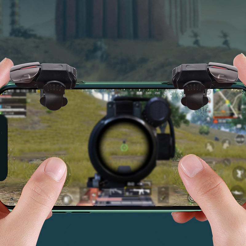 1 Pair Mobile Game Triggers Professional Gaming Controllers for iOS Sensitive Aim & Fire Joysticks for Mobile Gaming