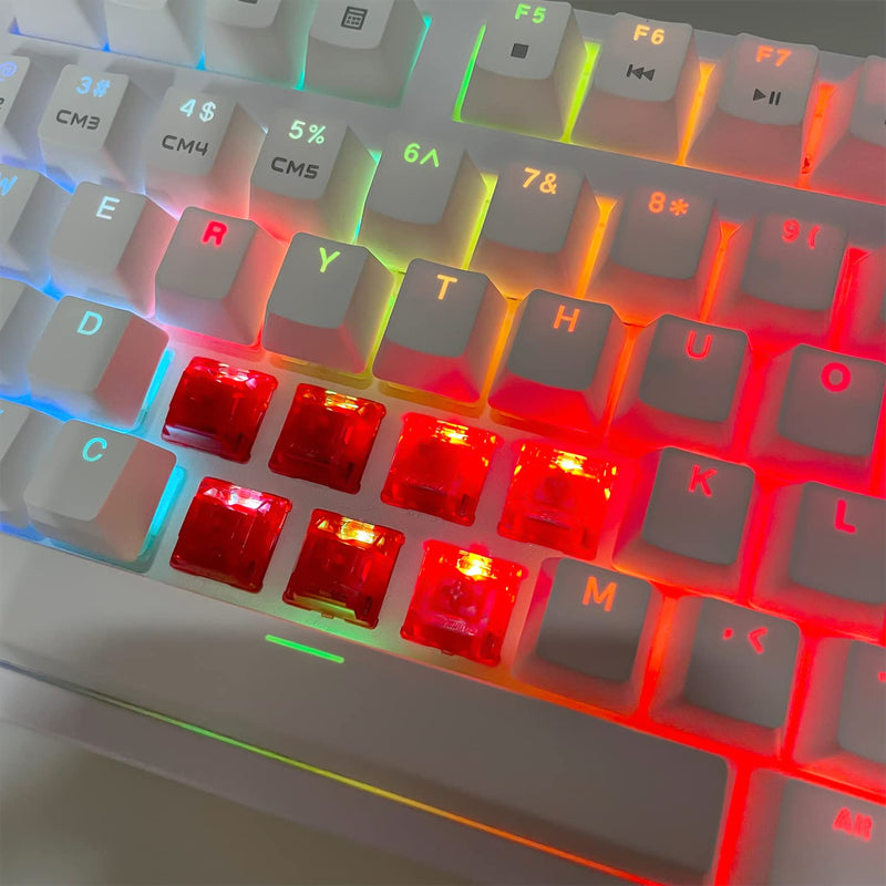 Gateron Ink v2 Switches 5pin RGB Linear Switch for DIY Mechanical Keyboards (35PCS, Red Ink) 35pcs