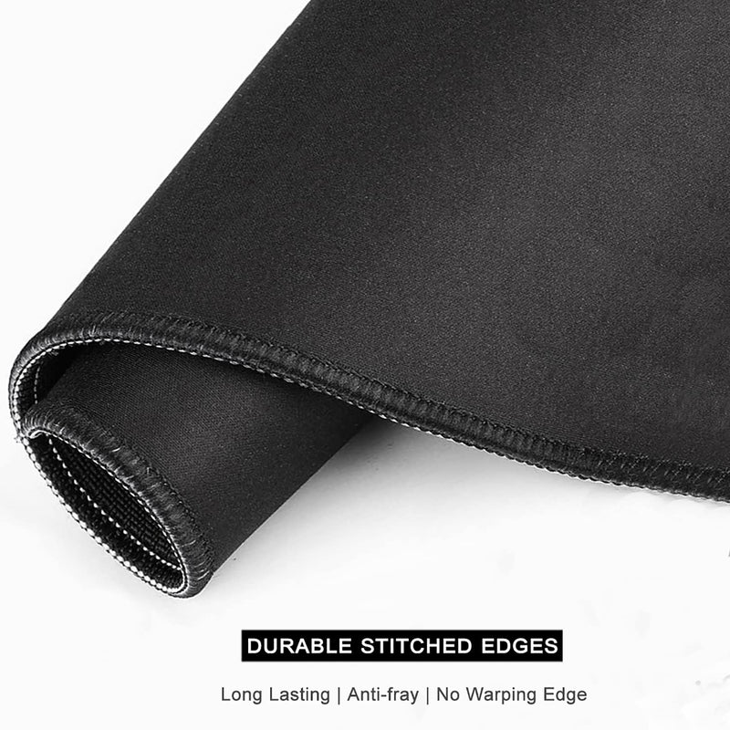 Auhoahsil Mouse Pad, Square Boho Anti-Slip Rubber Mousepad with Durable Stitched Edges for Gaming Work Office Laptop Computer Women Men Kids, Cute Custom Pattern, 12" x 9", Modern Abstract Art Leaves