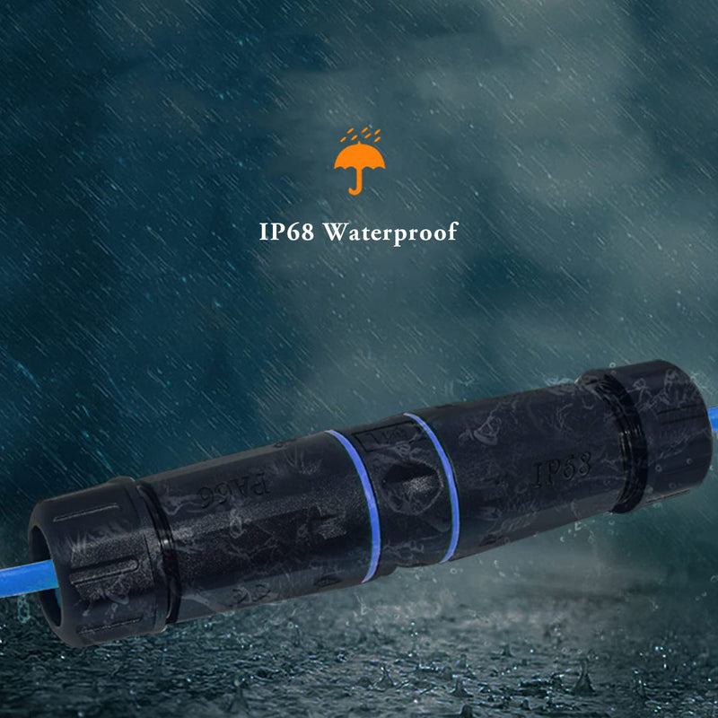 ZUZONG IP68 Waterproof RJ45 Coupler Shielded Pure Copper Ethernet Coupler - Outdoor LAN Cable Connector for Cat5/ Cat5e/Cat6/Cat7/Cat8 Ethernet Cable (Black 5 PCS Female) RJ45 5 pack Waterproof Black