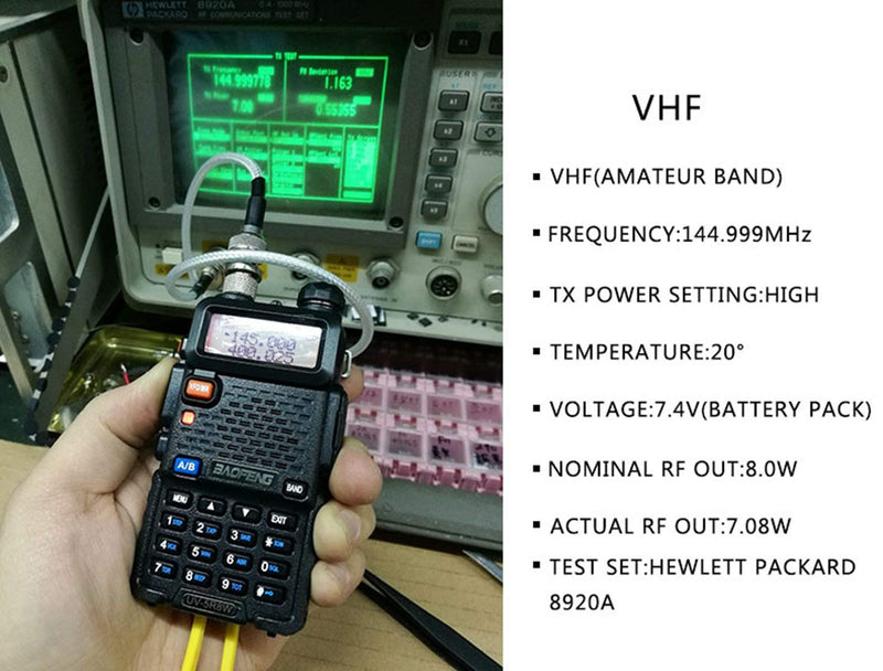 BaoFeng UV-5R 8W Ham Radio Long Range UV5R HandheldDual Band Walkie Talkies Two Way Radio Portable Tri-Power Radio(Black-8W 1Pack) Black-8W 1Pack