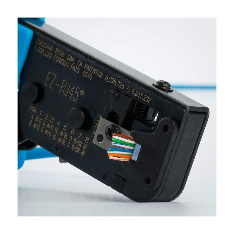 Platinum Tools 202016J EZ-RJ45 Cat6 50/50 Combo, Modular Connector for Ethernet Cable Termination, 100 per Jar Connector&Strain Relief