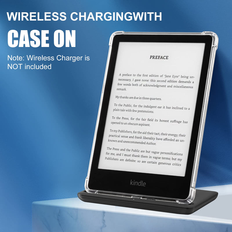 CoBak Clear Case for All-New Kindle Paperwhite 11th Gen 2021 & Signature Edition(6.8") - Lightweight, Scratch-Proof Silicone Back Cover, Clear ****Clear- Do NOT Fit Kindle 6" 2022 Release !