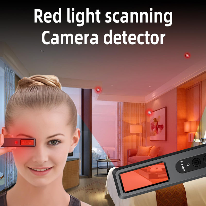 Hidden Camera Detectors Camera Detector - Magnet Detector Vibration Detecting RF Wireless Signal Scanner for Home/Office/Travel/Hotel, 4 Levels Sensitivity 4 Modes