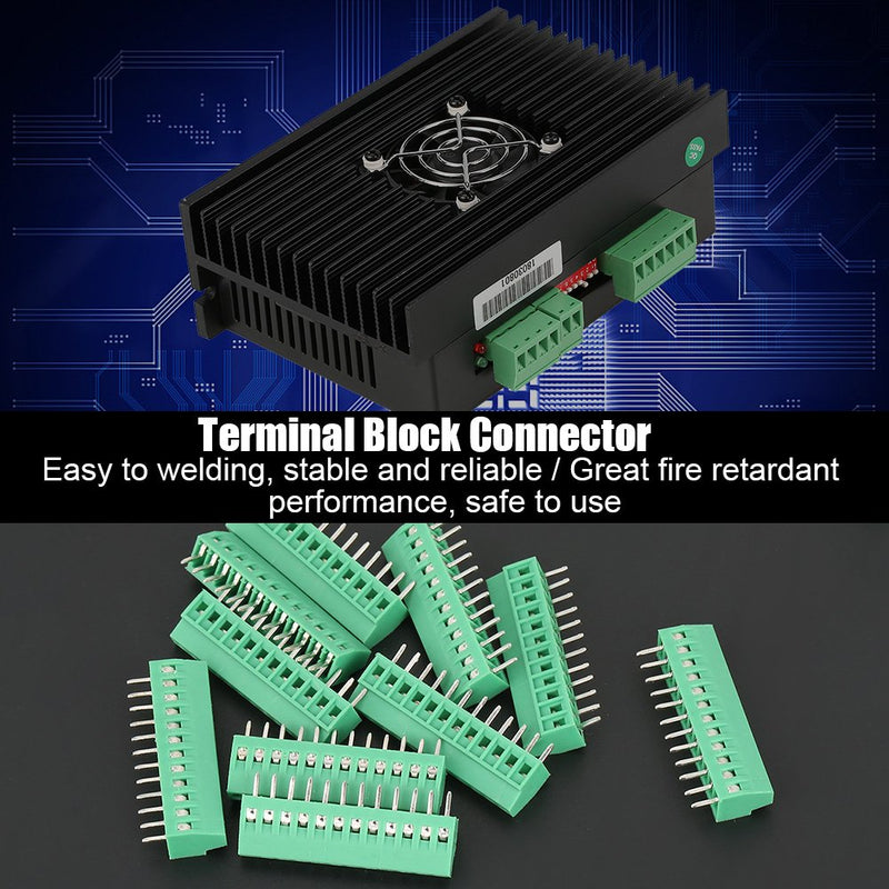 [AUSTRALIA] - Screw Terminals 10 Pieces/Set 12 Pin 2.54 mm Pitch PCB Screw Terminal Block Connector Screw Terminal Block Earth Terminal Strips for PCB Wiring etc 