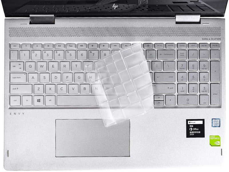 Keyboard Cover for 15.6 HP Laptop 15-dw 15-dy 15-ef 15-da/db/bs/cs/ce 15t 15z 15-dy2024nr 15-dy2075tg 15-dy2073dx 15-da0012dx 15-db0011dx 15-dw1053dx 15z-ef2000 15t-dy200 15-cs3025od 15-ce3065cl Clear