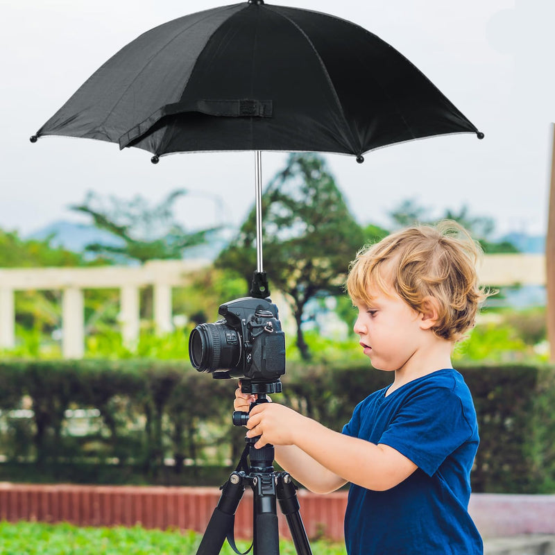 [AUSTRALIA] - Camera Hot Shoe Umbrella, Waterproof Camera Umbrella DSLR Camera Sunshade Rain Cover Protector for Canon Rebel T8i, T7, T7i, T6i, T6, SL3, SL2, EOS 90D, 80D, 2000D, 5DM4, Nikon Z9 