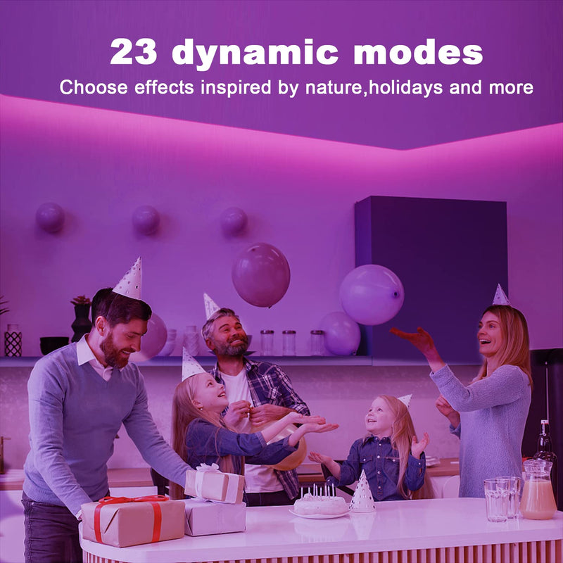 [AUSTRALIA] - dalattin Led Lights for Bedroom 200ft, Smart Led Strip Lights with App Control Remote, RGB LED Light Strips, 24V Led Strip Lights for Room Decoration Party, Festival Decor(2 Rolls of 100ft) 200FT(Bluetooth) 