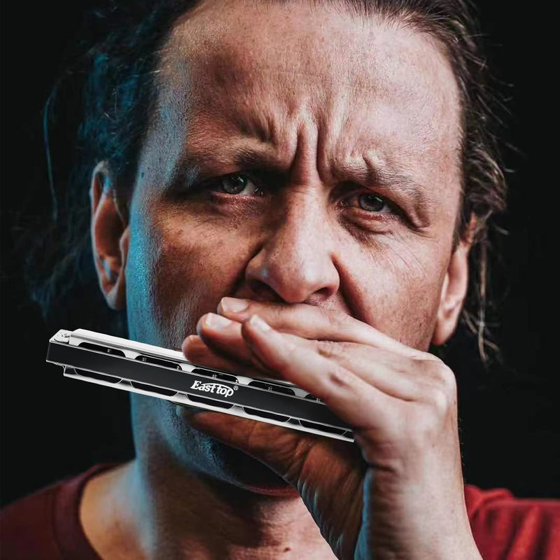[AUSTRALIA] - East top 24 Holes Professional Tremolo Harmonica Musical Instrument for Adults (T2403-C) 
