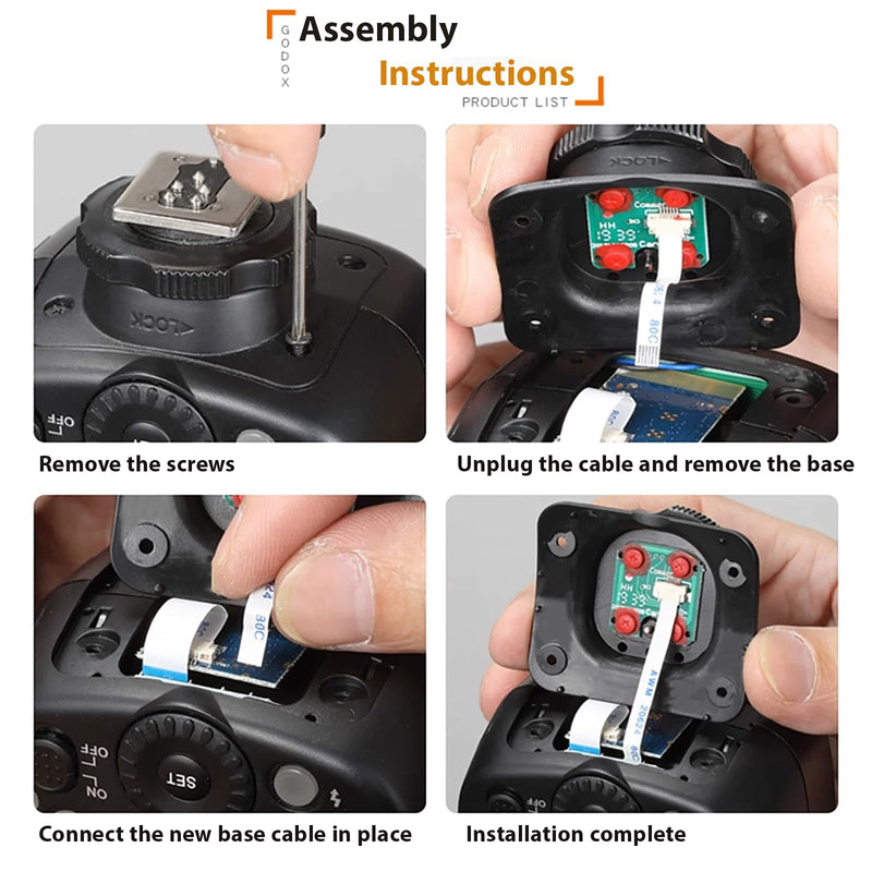 [AUSTRALIA] - Godox V100S Hot Shoe Replacement, Upgraded Metal Flash Speedlight Mounting Foot Repair Part for Sony Cameras V100S Hot Shoe For Sony 
