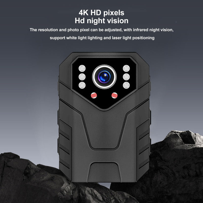[AUSTRALIA] - Luqeeg 4K Worn Camera, Design, Night, Motion Detection, Wearable Video Recorder with Back Clip for Law Enforcement 