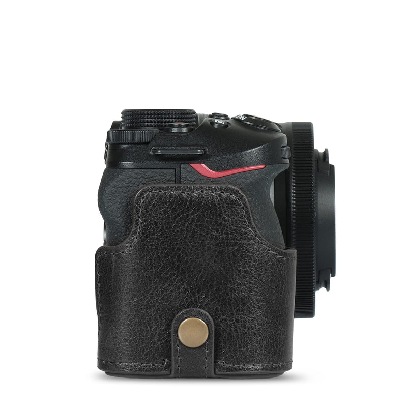 MegaGear Ever Ready Genuine Leather Camera Case Compatible with Nikon Z30 (16-50mm)(Black) Black