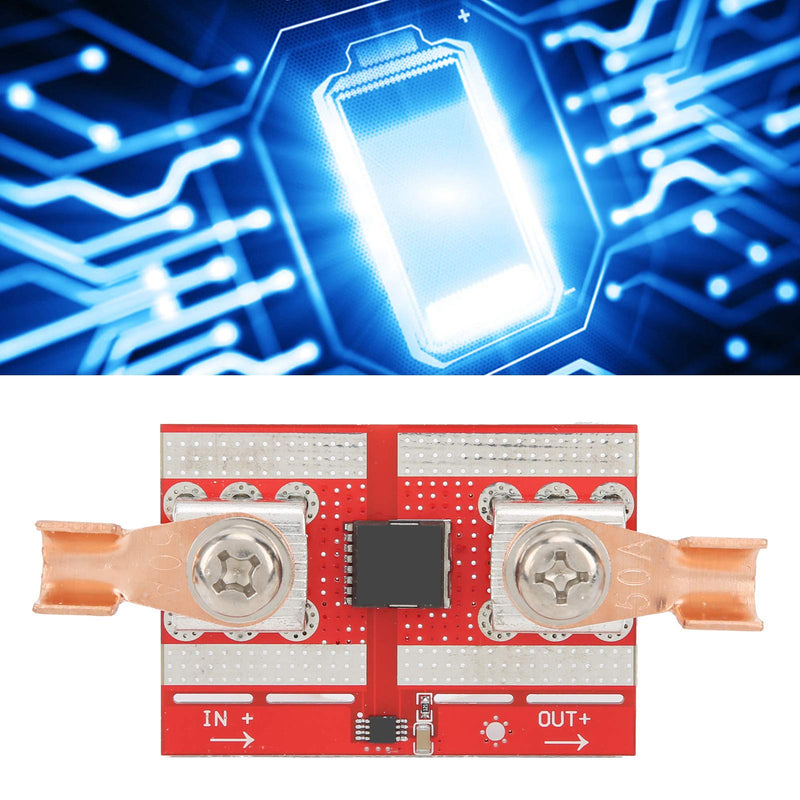 DEWIN Ideal diode, 50 A high current diodes, solar charging, anti-backflow protection board, positive low resistance for charging protection against irrigation, for parallel connection of solar cells