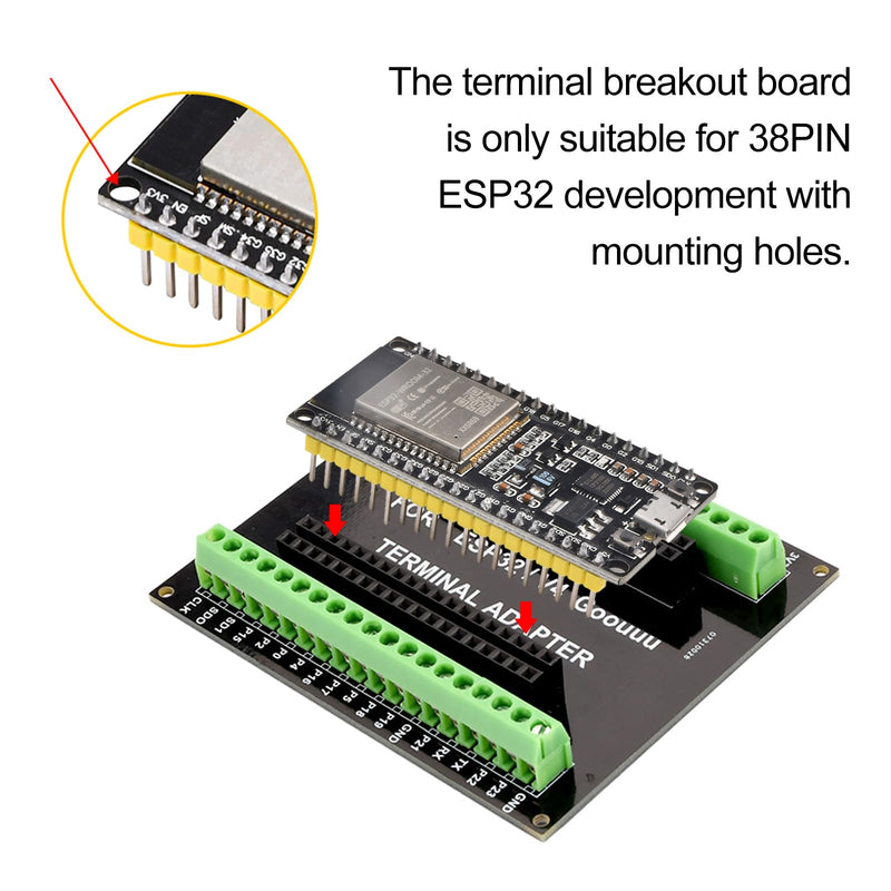 diymore For ESP32 Breakout Board for 38PIN for ESP32 Development Board 1 piece - 38 pin