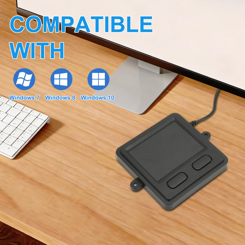 YOUTHINK Portable Trackpad Wired USB Touchpad, High Sensitivity Detachable Touchpad Multifunctional Black Mouse for Laptop Desktop