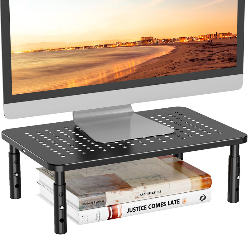 WALI Bundles-Monitor Stand Riser Height Adjustable and Computer Monitor Stand with Drawer
