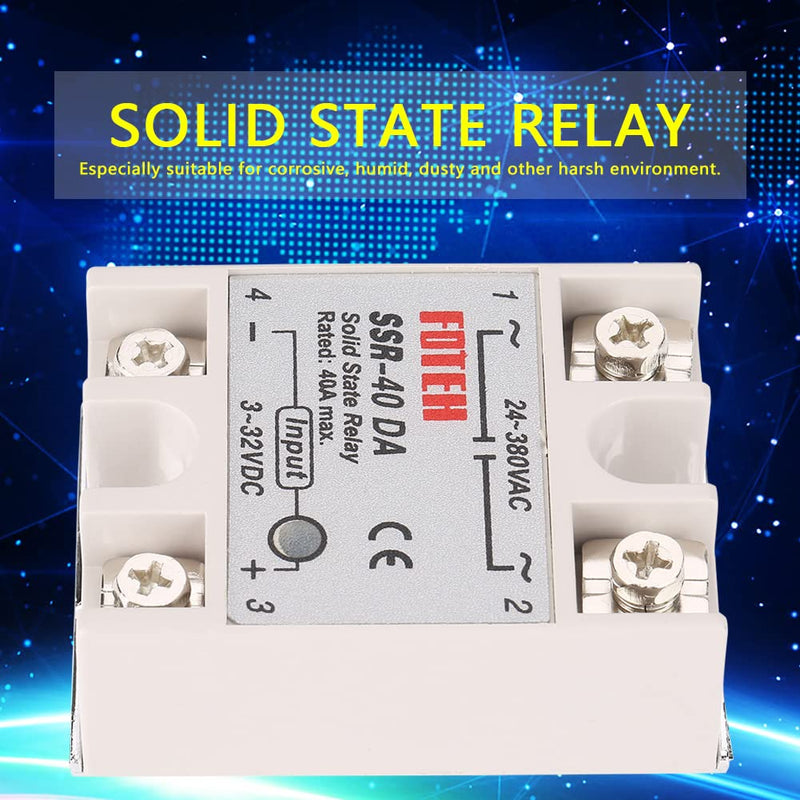 Auto modules de relay statique monophasé DC-AC SSR-40DA solid state relay 25a+relay a semi conducteur relay ssr 40a relay 5v 220v ssr relay statique solid state relay 25a solid state relay