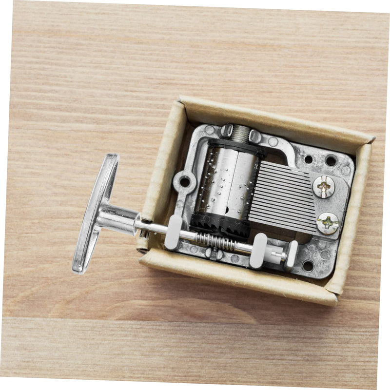 [AUSTRALIA] - 8pcs Music Box Knob Musical Mechanism Key Snow Globe Repair Kit Musical Movements Windup Jewelry Toy Key Music Jewelry Toys Winding Keys for Windup Metal Iron Replace to Rotate Silver 2.5x1cm 