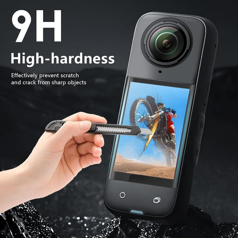 Screen Protector for Insta360 X4 Accessories, Tempered Glass Display Film Screen Protective Cover for Insta360 X4, Ultra HD, 9H Hardness, Scratch Resistant
