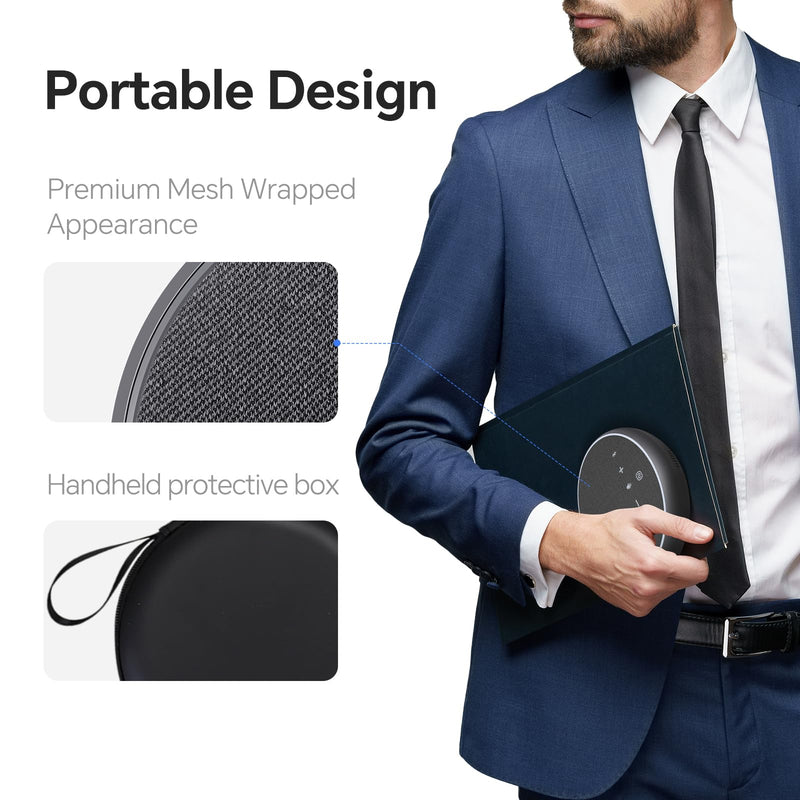 NewlineWork Newpie Conference Speaker & Bluetooth Microphone,360° Voice Pickup, AI Noise Reduction, Dual Connectivity & 43H Standby time,USB C,Perfect for Zoom Meetings, Multi-platform compatible
