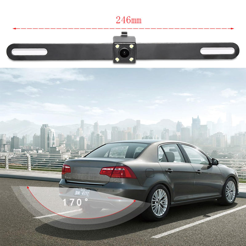 Backup Camera with Monitor Kit, 4.3 inch Rear View Monitor Waterproof IP67 Night Vision Reverse Camera, Backup Camera System for Car, Plug-Play Reversing Camera