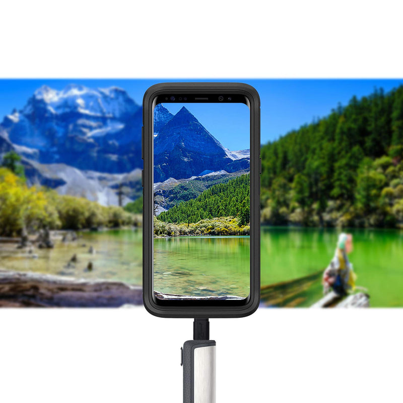 Cellularize USB C Extender Adapter (2 Pack) PD 100W Quick Charge Type C Dock Extension for Lifeproof Otterbox Case Male to Female for Thunderbolt 3 MacBook, Nintendo Switch, Samsung, Dex 2 Pack Black