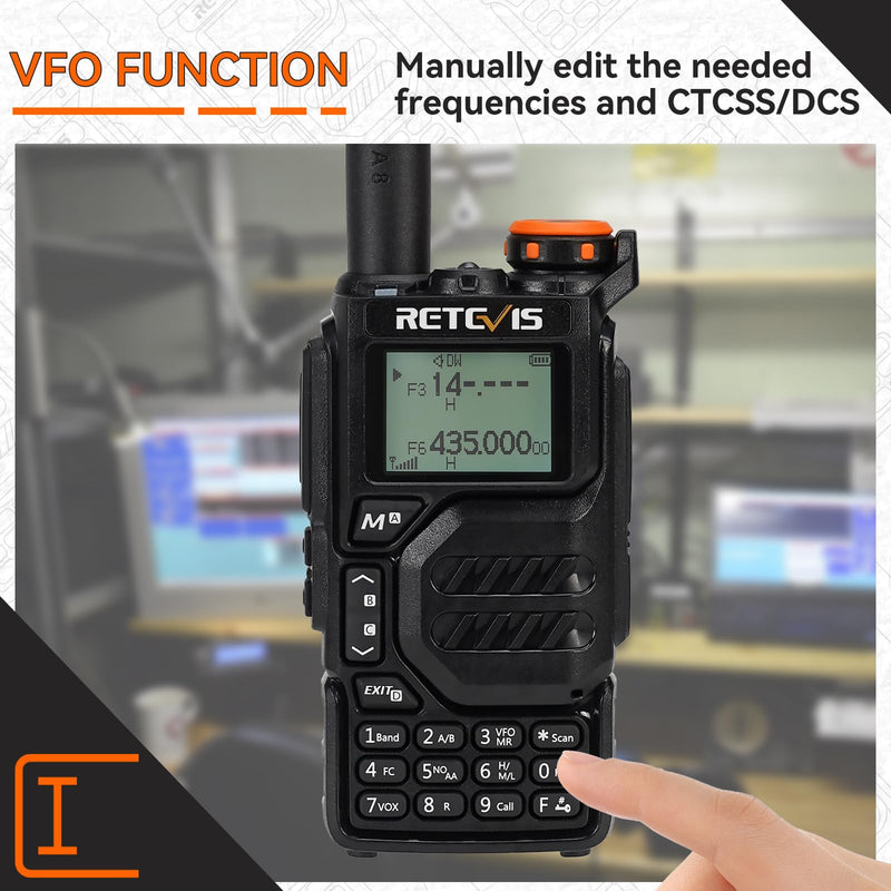 [AUSTRALIA] - Retevis RA79 (Upgrade for UV 5R 3rd) Ham Radio, Dual Band Two Way Radio, Support Chirp, NOAA, Portable Handheld AM/FM Radio, Emergency Walkie Talkies with USB-C Charging for Beginner, Survival 