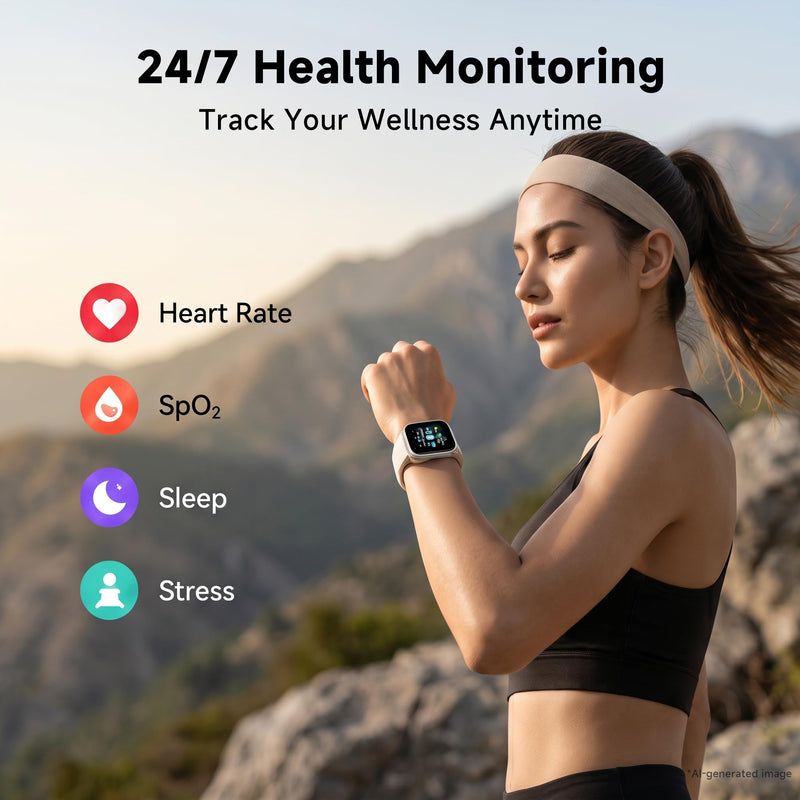 Redmi Watch 6 Active and lite Smart Watch AMOLED 18-Day Battery | Bluetooth calling, heart rate and SpO₂ recording, sleep tracking, IP68 water resistance, slim flat-edge design Orange