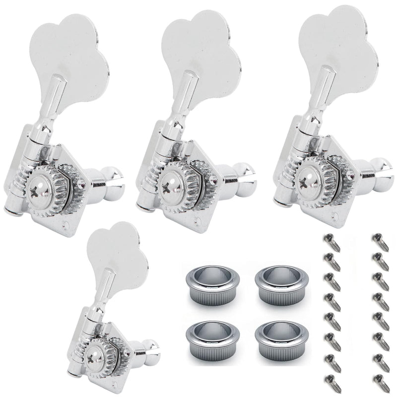 [AUSTRALIA] - Bass Guitar Tuner, Bass Tuner of Acoustic Guitar Parts, Bass Tuning Pegs Kit, Tuning Keys String Pegs for Guitar, Head Tuning Knob, Guitar Bass Tuners 4 Right for Jazz (4 pcs for right row) 