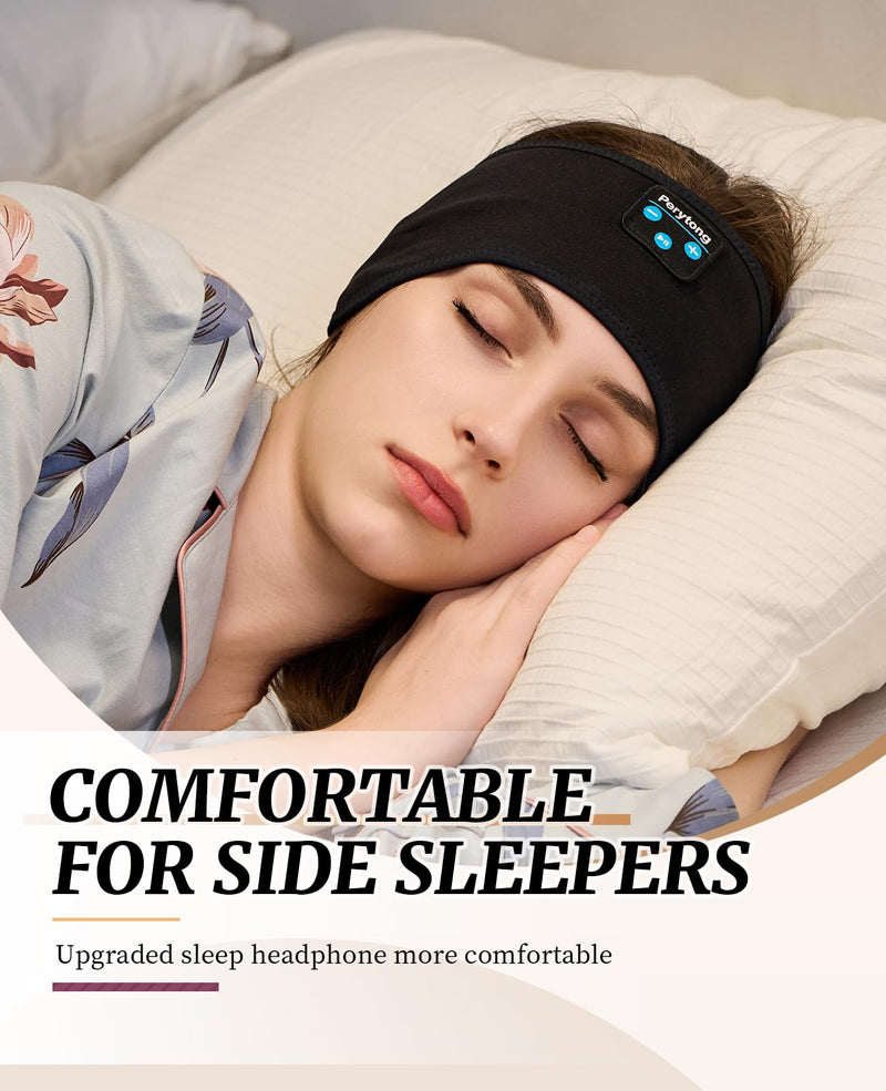 Sleep Headphones, Sports Headband Bluetooth Headphones, Wireless Music Sleeping Headphones, Long Time Play Headphone Band with Built in Speakers Perfect for Sleep,Workout,Running,Yoga,Travel