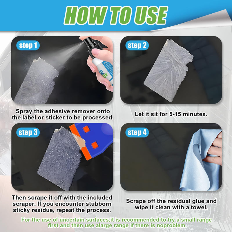 [AUSTRALIA] - Allony Sticker Remover, Adhesive Residue Remover, Window Frame, Superglue Remover, Sticker Effectively Removes Stickers and Labels from Surfaces 120 ml 