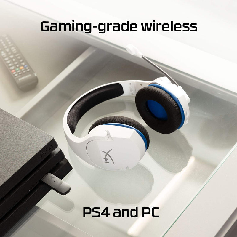 [AUSTRALIA] - HyperX HHSS1C-KB-WT/G Cloud Stinger Core – Wireless Gaming Headset, for PS4, PS5, PC, Lightweight, Durable Steel Sliders, Noise-Cancelling Microphone - White 