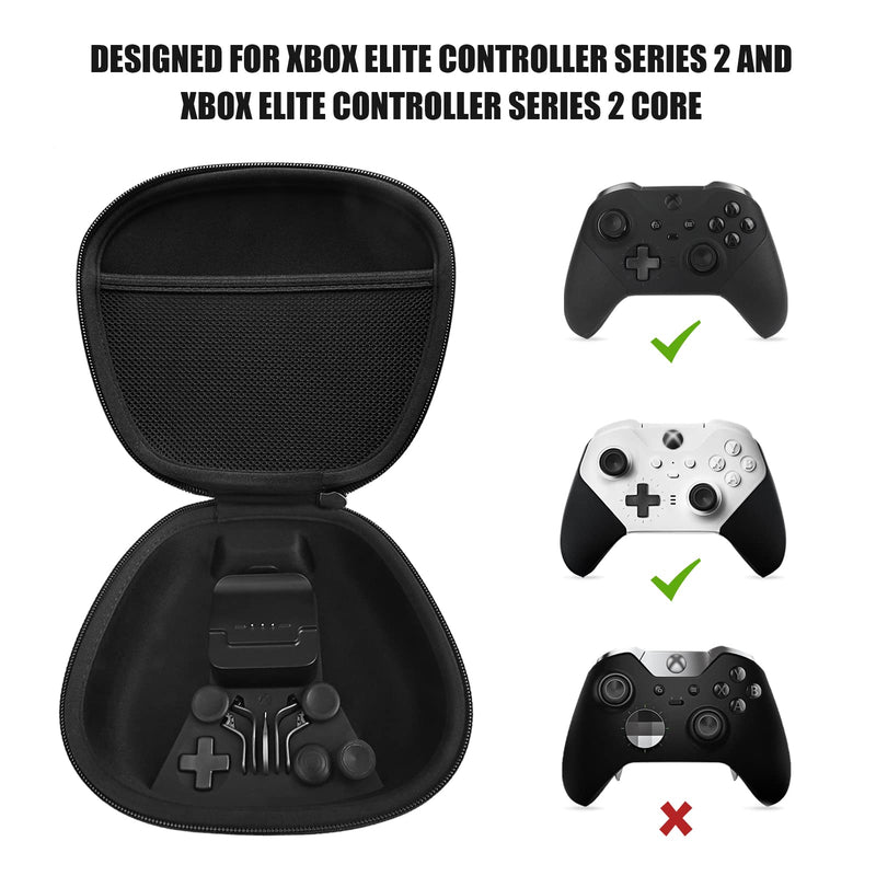 Complete Component Pack for Xbox Elite Controller Series 2 - Accessories Includes 1 Carrying Case, 1 Charging Dock, 4 Thumbsticks, 4 Paddles and 1 Adjustment Tool black