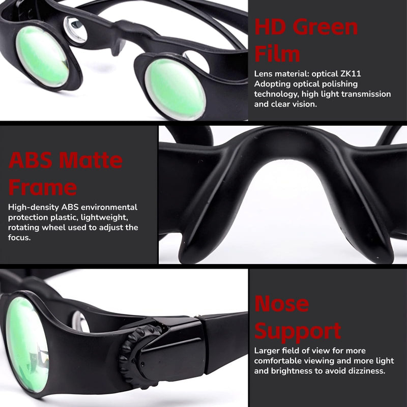 Yoidesu Hands Binocular Glasses for Fishing Bird Watching, HD Optical Lens Portable Binoculars and Opera Glasses, 8X Magnification, Adjustable Focus Distance, Fishing Companion