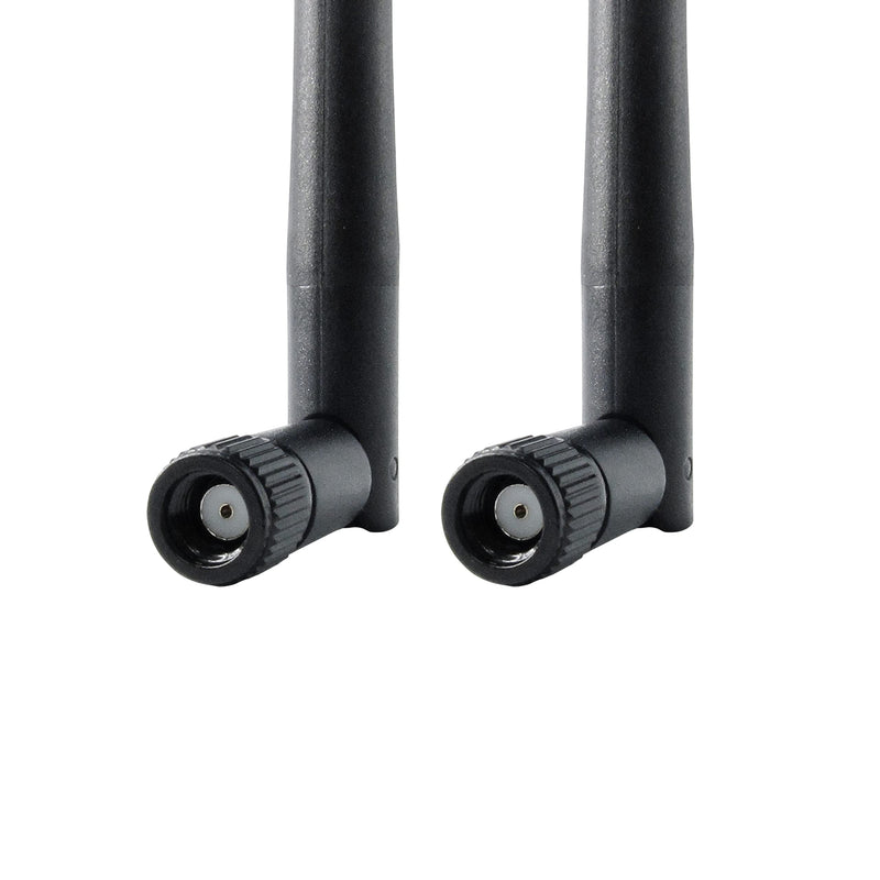 WiFi Antenna PC Bluetooth Antenna, WiFi 6 Dual Band 2.4Ghz 5Ghz 5.8Ghz 3dBi with RP-SMA Male (with No Pin) for Gaming Motherboard, RV Camera, Mini PCIE M.2 Wireless Card, Router -2 Pack Antenna 2 Pack - RP-SMA Male