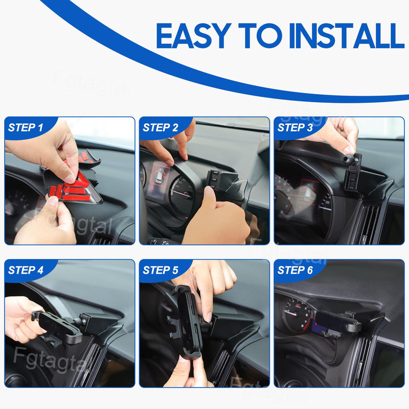 Car Phone Mount Compatible with Subaru Forester 2019-2024/XV 2018-2022 | Center Console Dashboard Panel Right Side Cell Phone Holder Handsfree Air Vent Phone Stand, Telescopic Arm Holder Type B