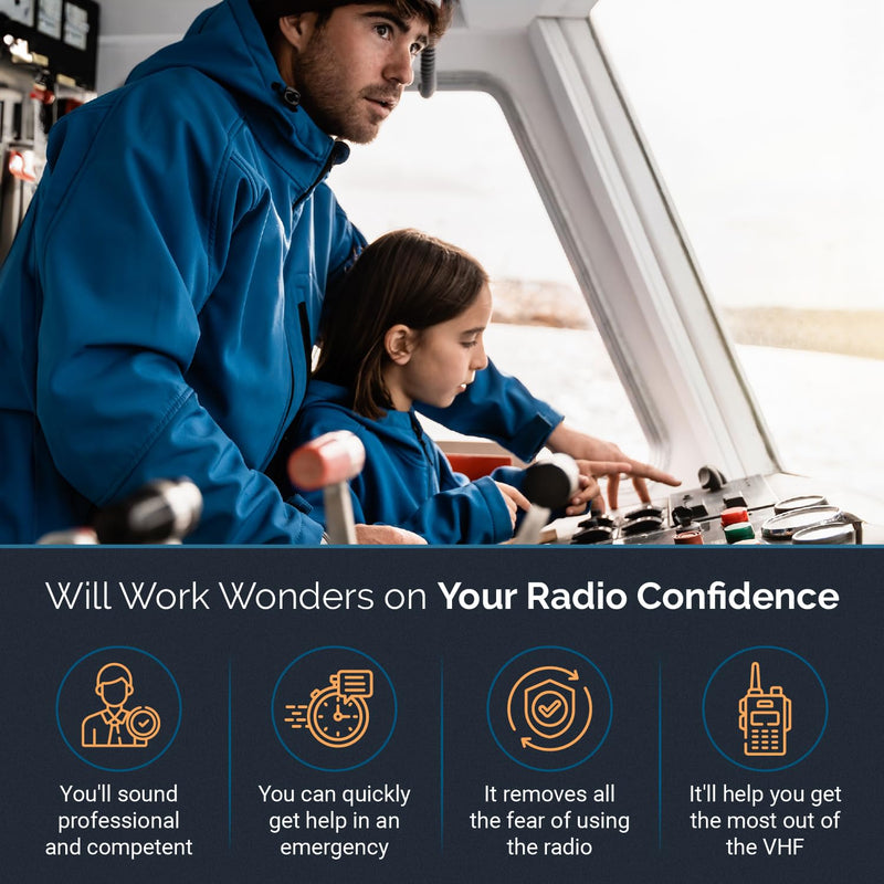 [AUSTRALIA] - Quick Guide for VHF Radio Marine - Handy Boating Must Haves | Boating Accessory Reference for Improved Safety | Ideal Sailing Gifts | Informative, Concise and Long-Lasting | The Boat Galley 