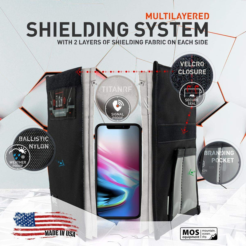 Mission Darkness Non-Window Faraday Bag for Phones // Device Shielding for Law Enforcement, Military, Executive Privacy, Travel & Data Security, Anti-Hacking & Anti-Tracking Assurance