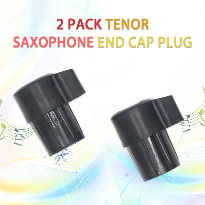 2 Pack Tenor Saxophone End Cap Plug, Anti-Bump Cap for Sax Bent Neck Key, Saxophone Accessory for Protection and Stability