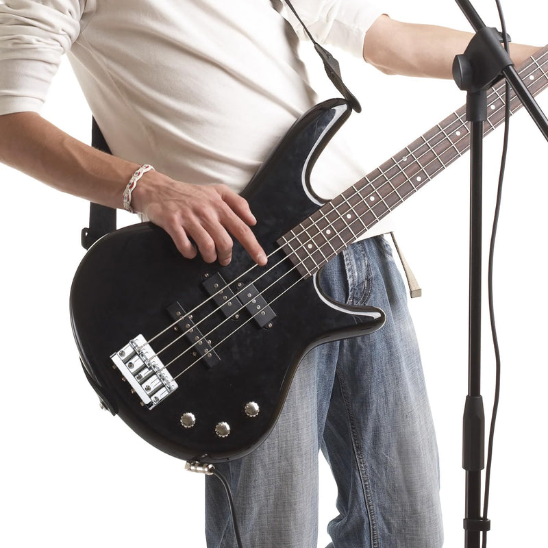 [AUSTRALIA] - QWORK Bass Bridge Guitar Bridge for 4-String Bass - Compatible with Fender Precision & Jazz Basses, 19mm String Spacing, Adjustable Height & Intonation 
