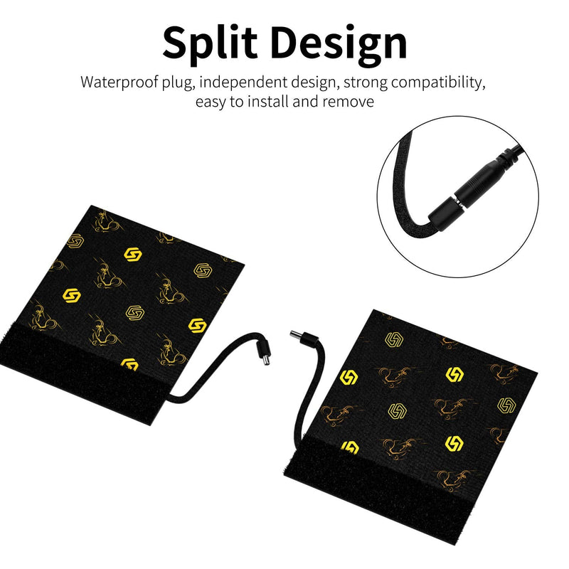 [AUSTRALIA] - 12V Heated Grip Wraps for Motorcycle/ATV/Snowmobile, Direct Battery or Acc Powered, Wrap-Around Design, 3 Heat Levels, IP67 Waterproof, Fits Over Existing Grips (Outer Diameter 1.2"–1.5") 