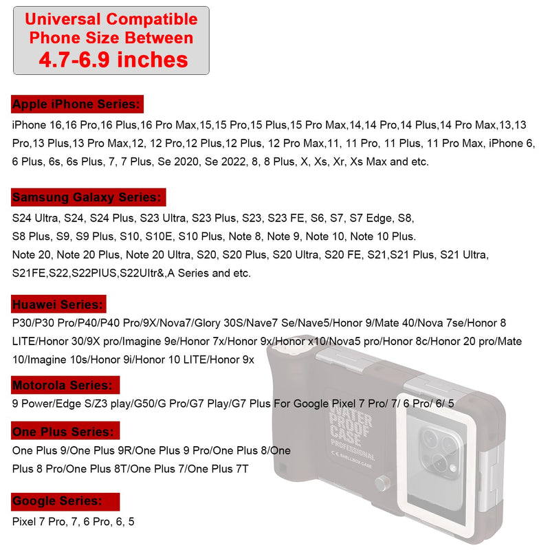 Professional Scuba Universal Underwater Diving Case for Snorkeling | Filming for iPhone 17/16/15/14/13/12/11 Pro Max Samsung S26/S25/S24/23/22/21 Plus Ultra, Size in 4.7 to 6.9inch,Brown Beige Phone Size 4.7-6.9inch