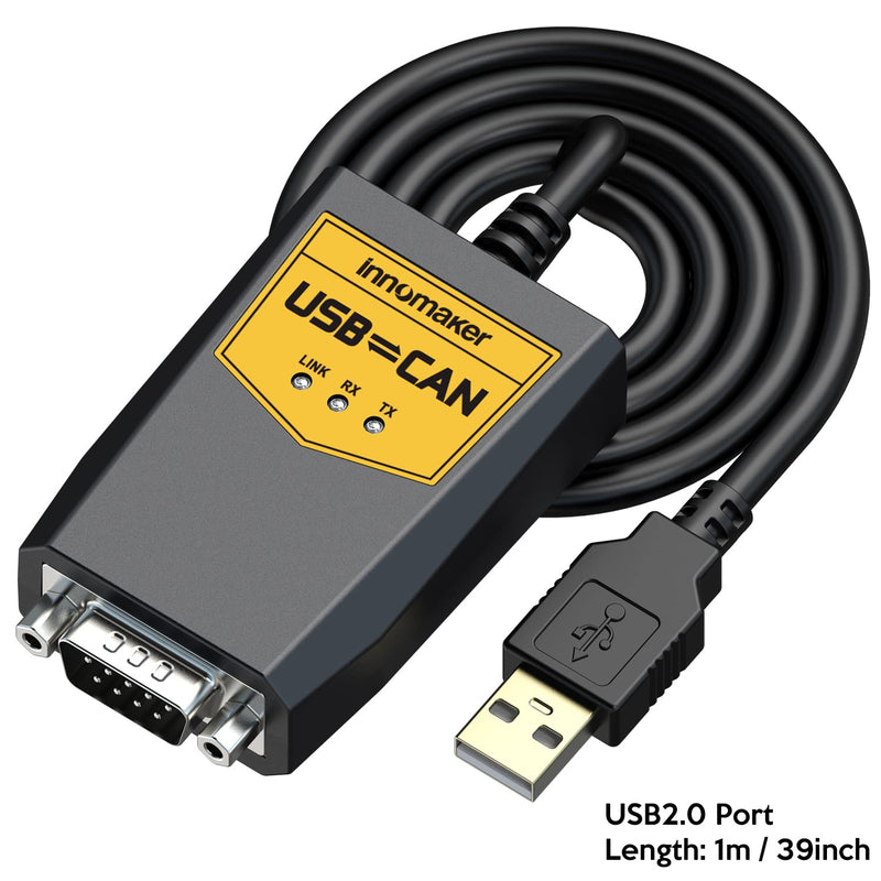 USB to CAN Converter Cable for Raspberry Pi5/4/Pi3B+/Pi3/Pi Zero(W)/Jetson Nano/Tinker Board and Any Single Board Computer Support Windows Linux Mac OS Android Venus OS USB2CAN-C